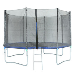 Trampoline bleu et noir Ø 3,66 m