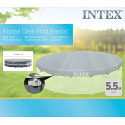 Bâche de protection pour piscine tubulaire de Ø 5,49 m INTEX Bâche de protection pour piscine tubulaire de Ø 5,49 m INTEX