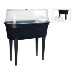 Mini-serre sur pied avec couvercle 77 x 40 x 83 cm