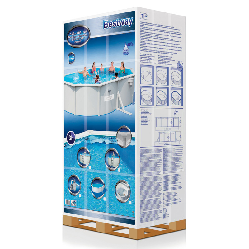 Piscine ovale Hydrium 5 x 3,6 x 1,2 m BESTWAY