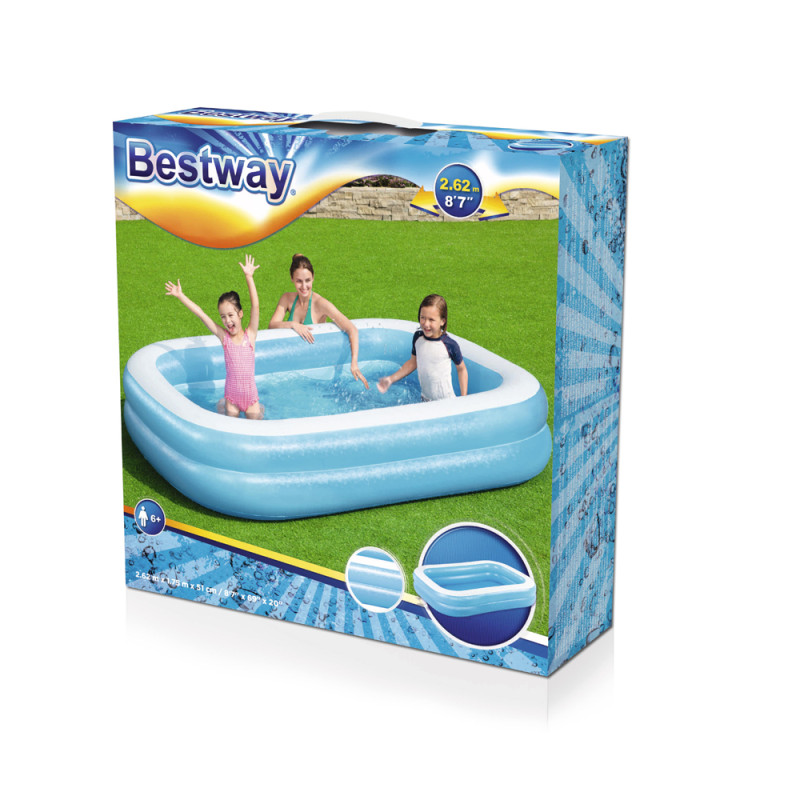 Piscine gonflable 2,62 x 1,75 x 0,51 m BESTWAY Piscine gonflable 2,62 x 1,75 x 0,51 m BESTWAY
