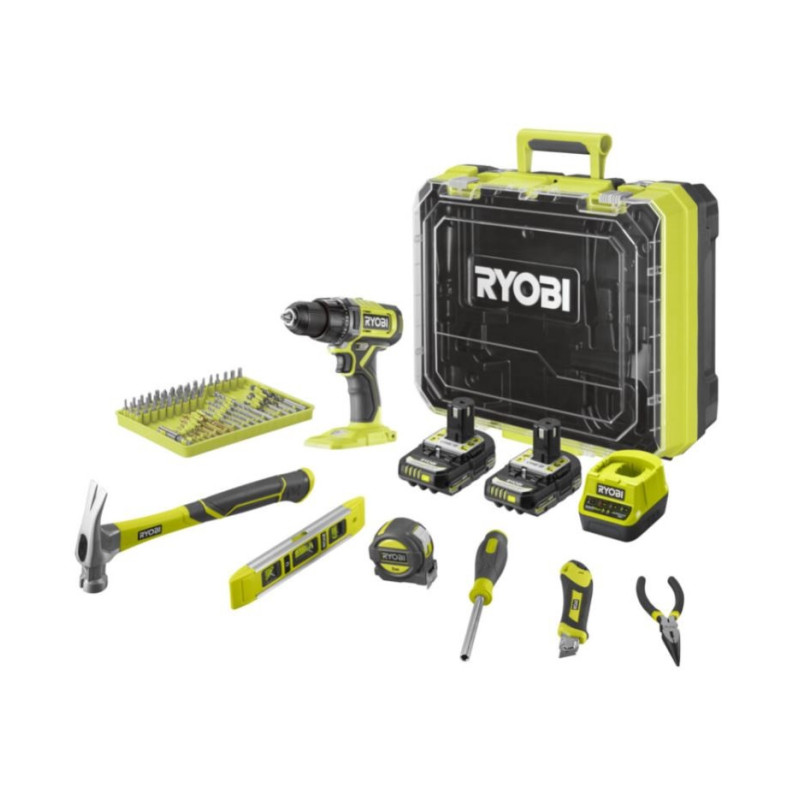 Perceuse-visseuse sur batterie RPD18-2C20TAH 18 V 2 x 2 Ah RYOBI