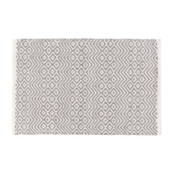 Tapis de salle de bain Abai blanc et gris 50 x 80 cm WENKO