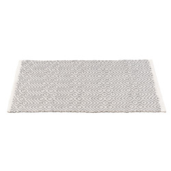 Tapis de salle de bain Abai blanc et gris 50 x 80 cm WENKO