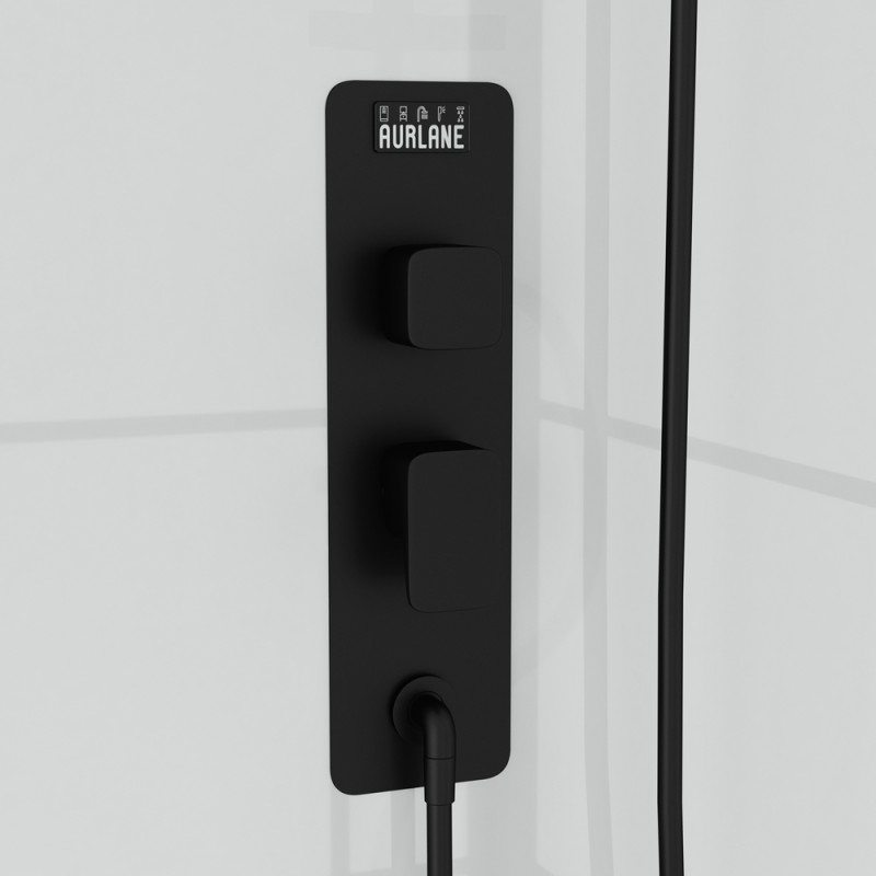 Cabine de douche Graphic rectangulaire 80 x 110 x 230 cm AURLANE