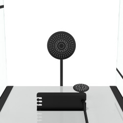 Cabine de douche Graphic rectangulaire 80 x 110 x 230 cm AURLANE