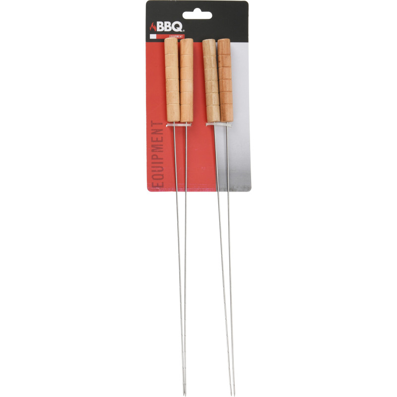 Brochette pour barbecue 40 cm 4 pièces