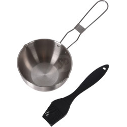 Casserole pour sauce avec pinceau Ø 11,5 x 6,3 cm Casserole pour sauce avec pinceau Ø 11,5 x 6,3 cm