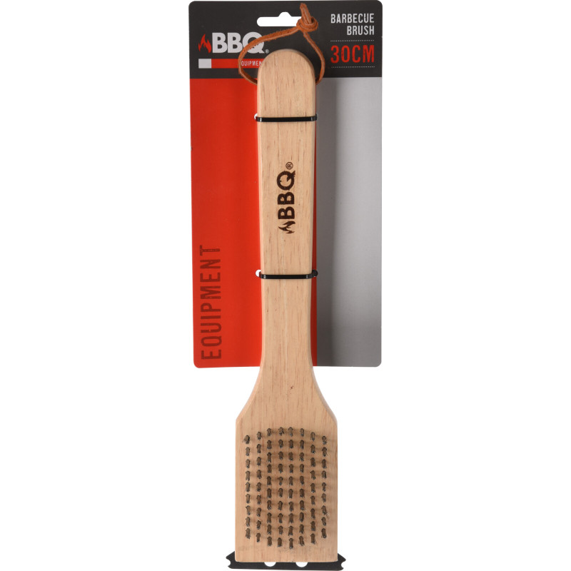 Brosse en bois pour barbecue 30 cm