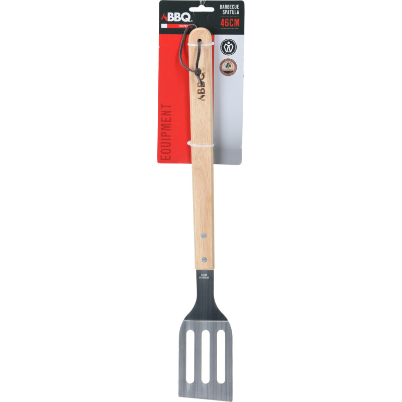 Spatule en acier inoxydable et bois 46 cm