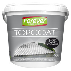 Revêtement pour toiture Top Coat noir 10 L FOREVER