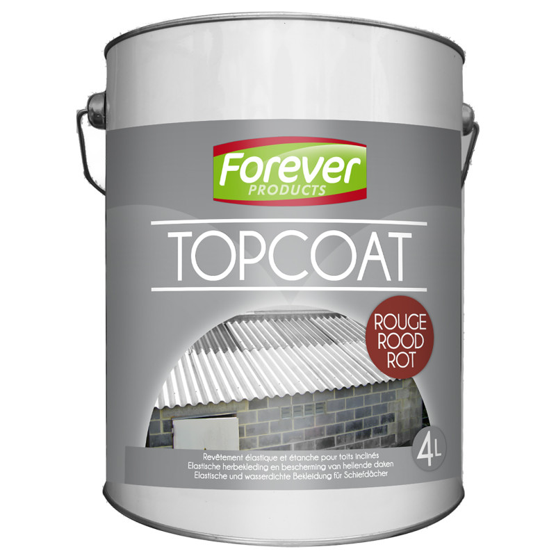 Revêtement pour toiture Top Coat rouge 4 L FOREVER