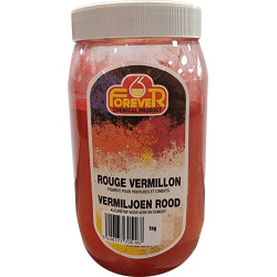 Pigment naturel rouge vermillon 1 kg FOREVER