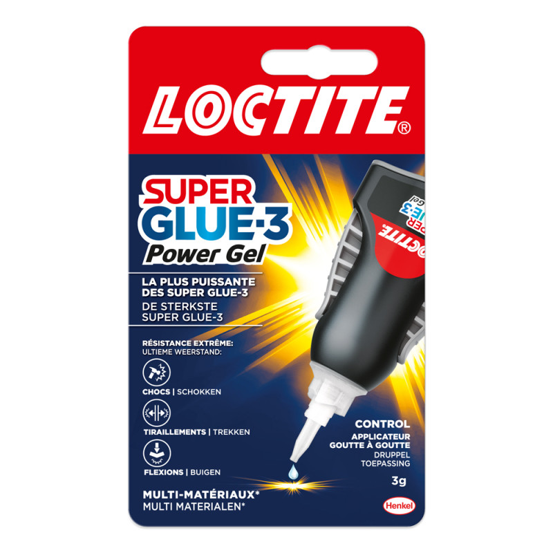 Colle Super Glue-3 Power Gel Control 3 g LOCTITE