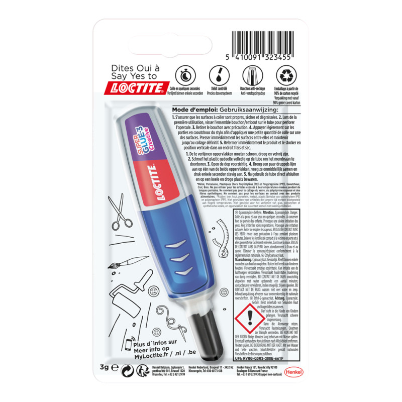 Stylo créatif Super Glue-3 LOCTITE – Collage précis | LOCTITE