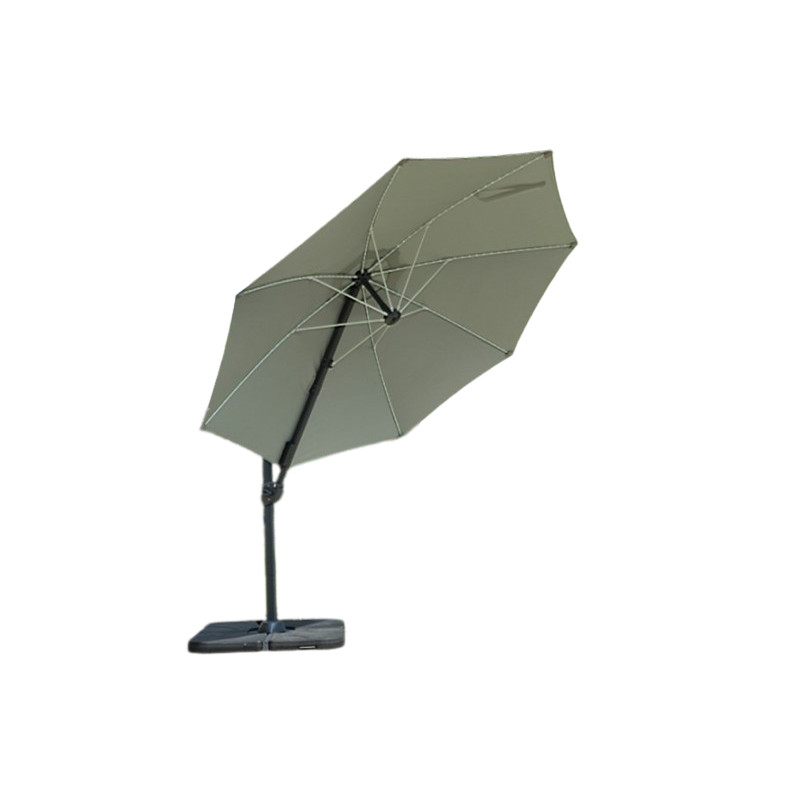 Parasol déporté Roma avec éclairage LED Ø 300 cm