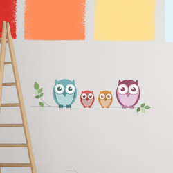 Sticker Hiboux 24 x 68 cm Sticker Hiboux 24 x 68 cm