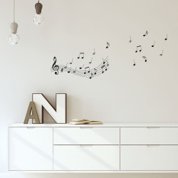 Sticker Notes de musique 24 x 68 cm Sticker Notes de musique 24 x 68 cm