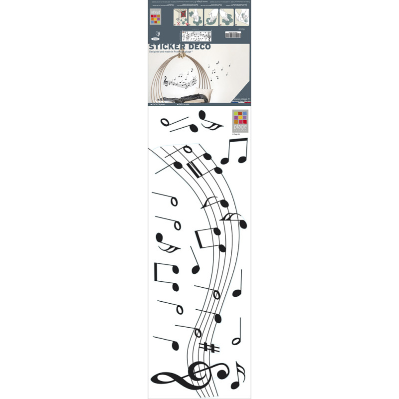 Sticker Notes de musique 24 x 68 cm