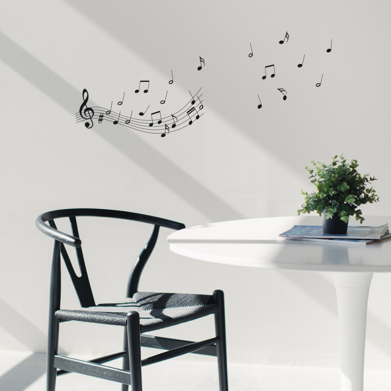 Sticker Notes de musique 24 x 68 cm Sticker Notes de musique 24 x 68 cm