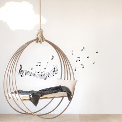 Sticker Notes de musique 24 x 68 cm Sticker Notes de musique 24 x 68 cm
