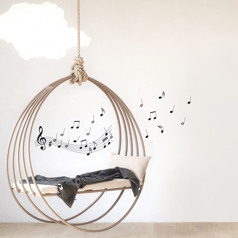 Sticker Notes de musique 24 x 68 cm Sticker Notes de musique 24 x 68 cm