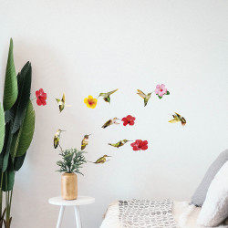 Planche de stickers Colibris 24 x 68 cm Planche de stickers Colibris 24 x 68 cm