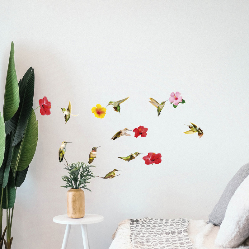 Planche de stickers Colibris 24 x 68 cm Planche de stickers Colibris 24 x 68 cm