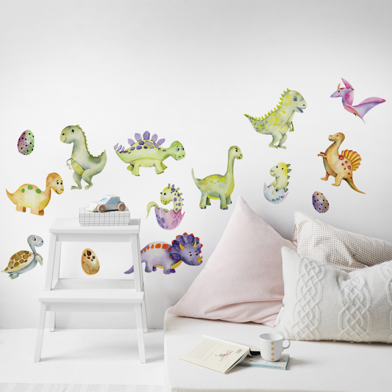 Planche de stickers Dinosaures 24 x 68 cm Planche de stickers Dinosaures 24 x 68 cm