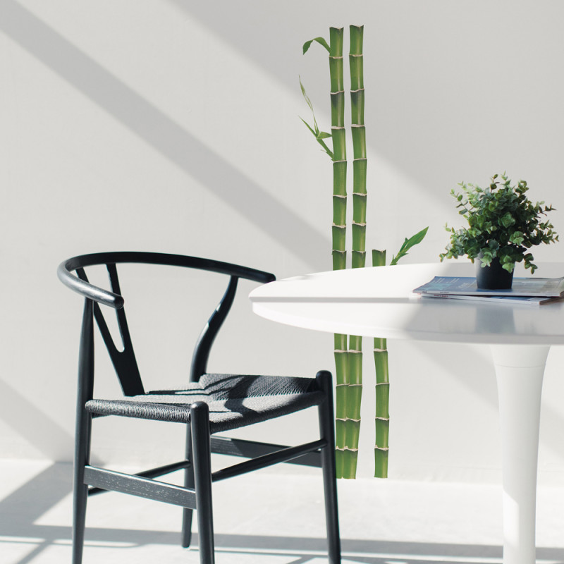 Planche de stickers Bambous 24 x 68 cm Planche de stickers Bambous 24 x 68 cm