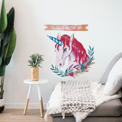 Planche de stickers Licorne magique 48 x 68 cm Planche de stickers Licorne magique 48 x 68 cm