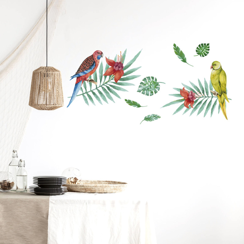 Planche de stickers Tropical 48 x 68 cm Planche de stickers Tropical 48 x 68 cm