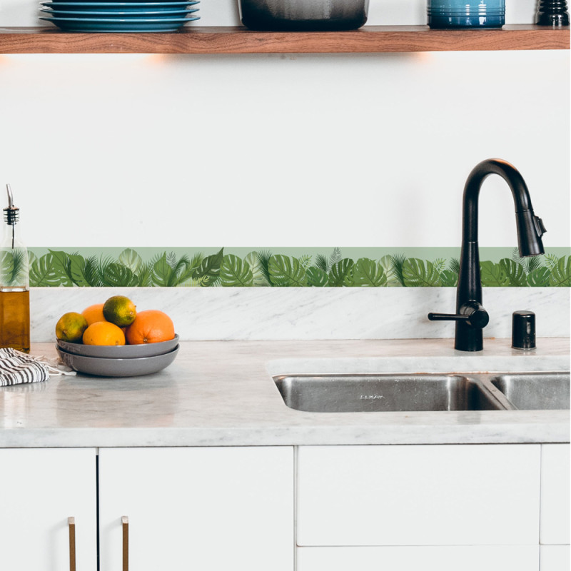 Frise adhésive Amazonia vert 5 x 300 cm Frise adhésive Amazonia vert 5 x 300 cm