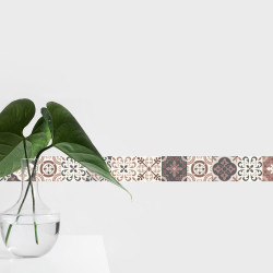 Frise adhésive Tomette Borgatella 5 x 300 cm