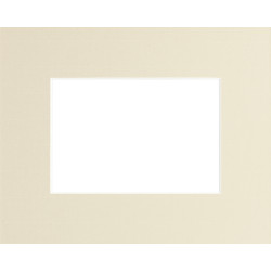Passe-partout beige 24 x 30 cm avec ouverture 15 x 20 cm
