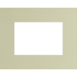 Passe-partout vert amande 40 x 50 cm avec ouverture 30 x 40 cm