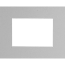 Passe-partout gris 30 x 40 cm avec ouverture 20 x 30 cm