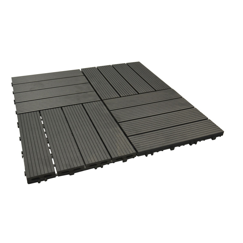 Dalle en bois composite WPC 30 x 30 x 2,2 cm CONFORTEX