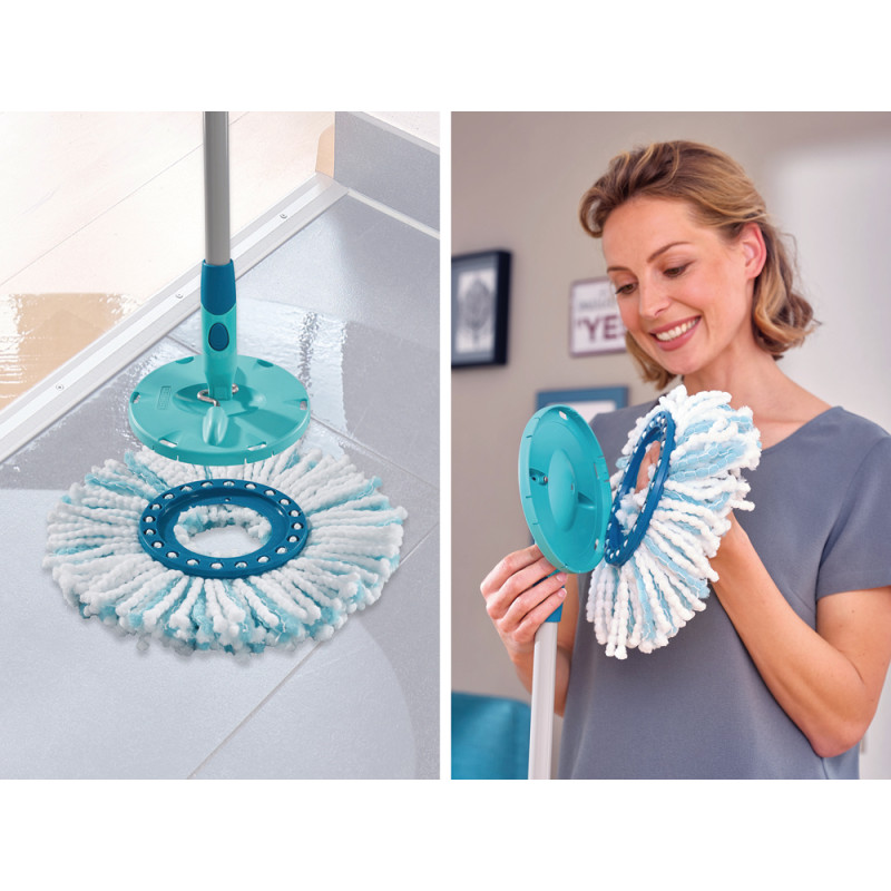 Tête de rechange Clean Twist Disc Mop Micro Duo LEIFHEIT Tête de rechange Clean Twist Disc Mop Micro Duo LEIFHEIT