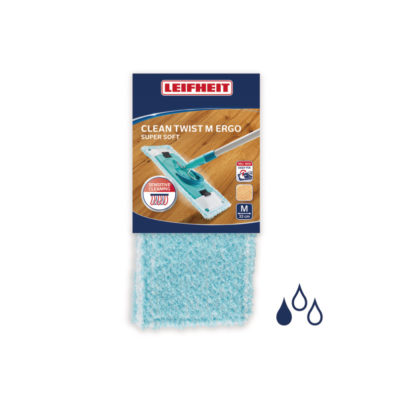 Housse de rechange Clean Twist M Ergo Super Soft LEIFHEIT Housse de rechange Clean Twist M Ergo Super Soft LEIFHEIT