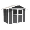 Abri de jardin en PVC gris foncé 2,42 x 2,02 x 2,36 m GROSFILLEX