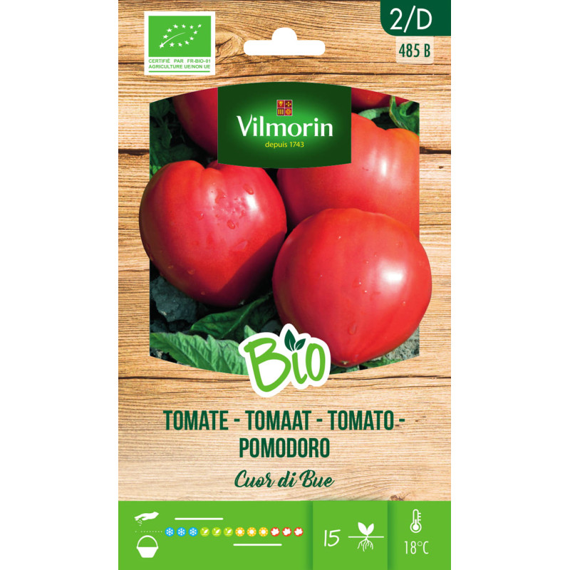 Semences de tomate Cuor Di Bue Bio VILMORIN