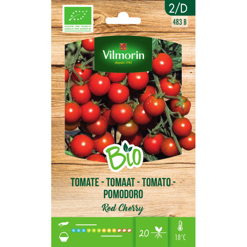 Semences de tomate Red Cherry Bio VILMORIN