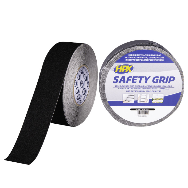 Ruban adhésif Safety Grip noir 50 mm x 18 m HPX