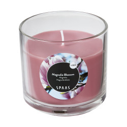 Bougie verre transparent parfumée magnolia Bougie verre transparent parfumée magnolia