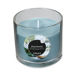 Bougie verre transparent parfumée hammam mentholé Bougie verre transparent parfumée hammam mentholé