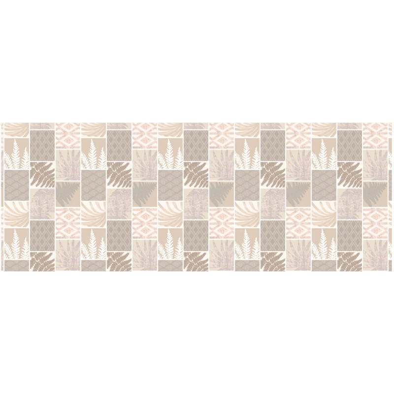 Nappe en PVC non-tissé Jungle beige 140 cm au mètre