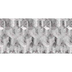 Nappe en PVC non-tissé Vitro noir 140 cm au mètre