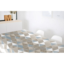 Nappe en PVC non-tissé gaufré Esau marron 140 cm au mètre