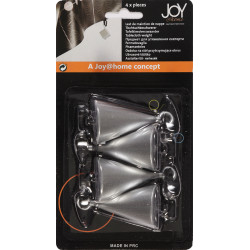 Lest de nappe Cône argent 11 x 24,5 cm 4 pièces